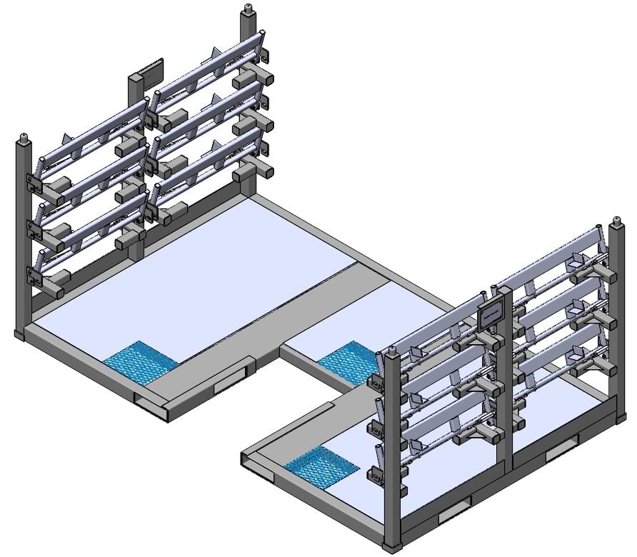 Plunger Lock Shelf Racks Custom Dunnage Rack