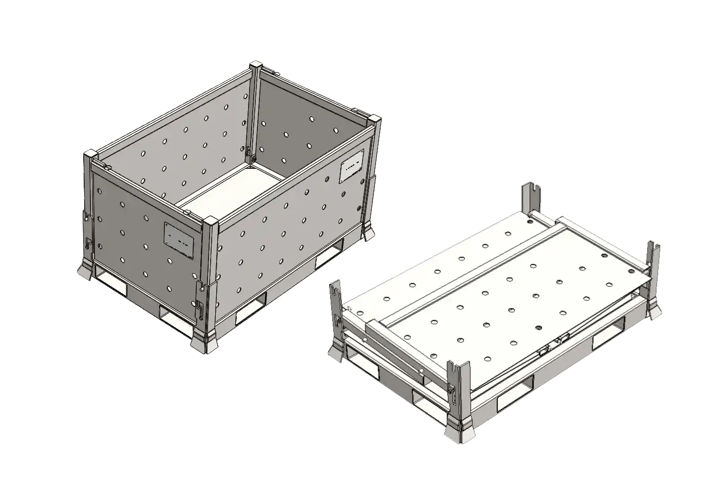 Collapsible Storage Bins Online 3D Viewer