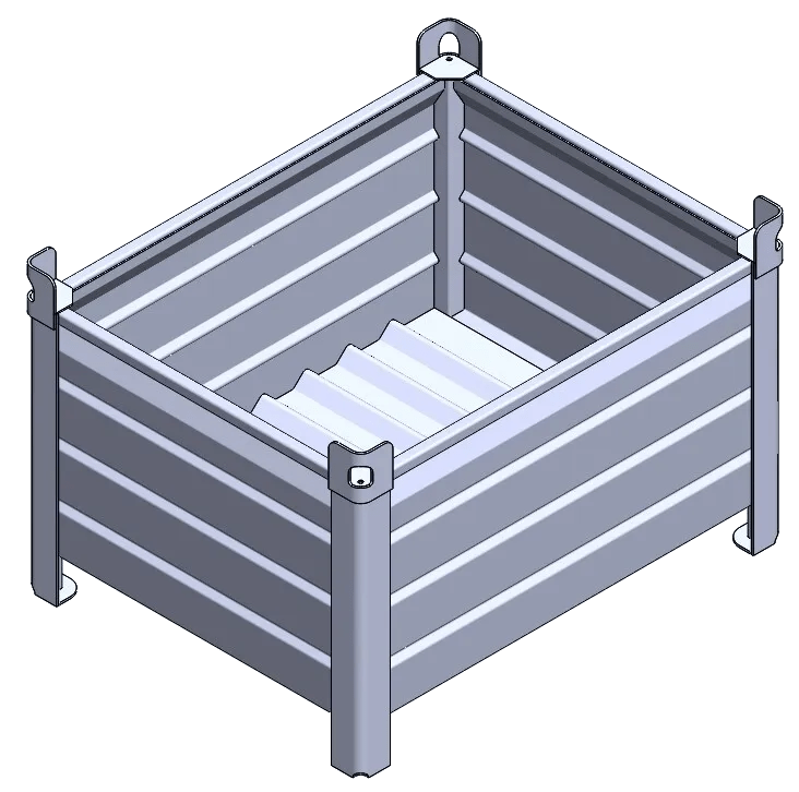 Metal Stacking Bins Returnable Packaging