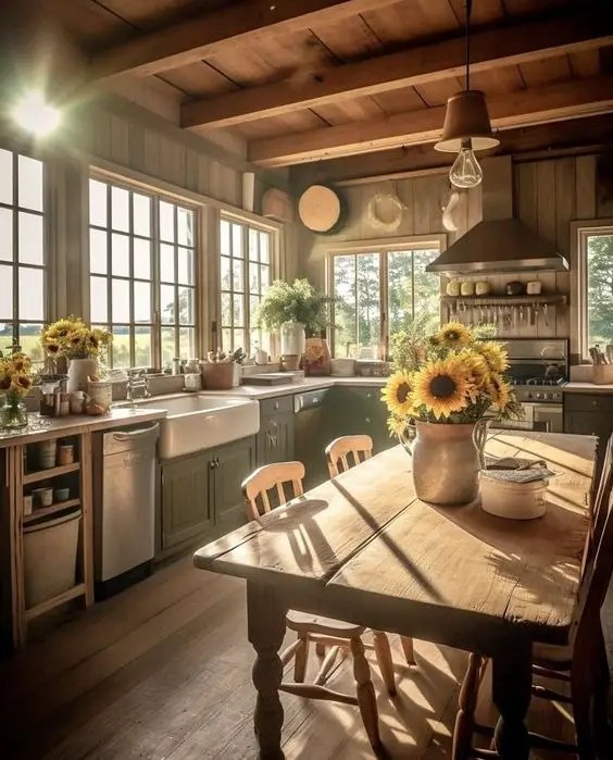 Rustic Kitchen Ideas 2024 Farmhouse Charm on a Budget Modern Trends