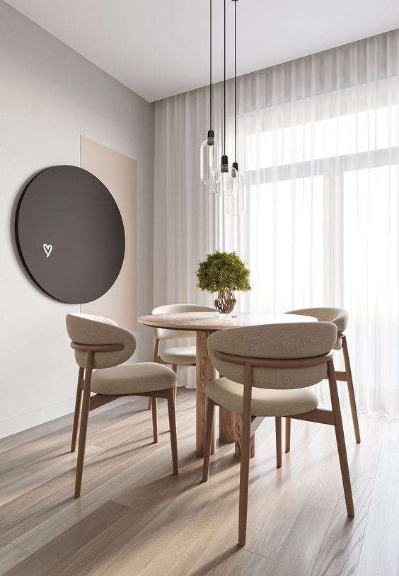 Chic Minimalist Kitchen Tables for Modern Small Spaces Decor