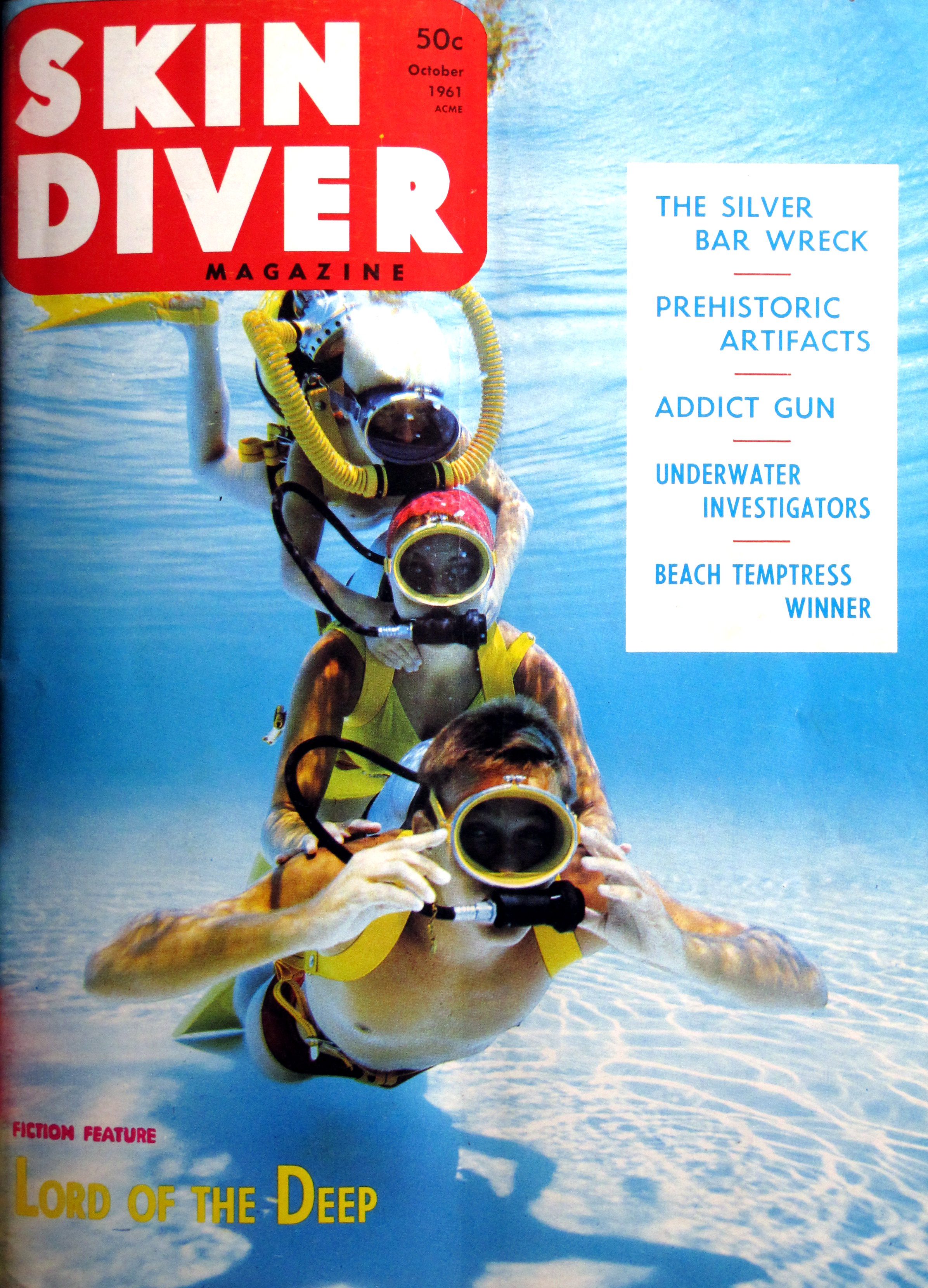 magazine Skin Diver (USA, 1961) Plongée sans sel