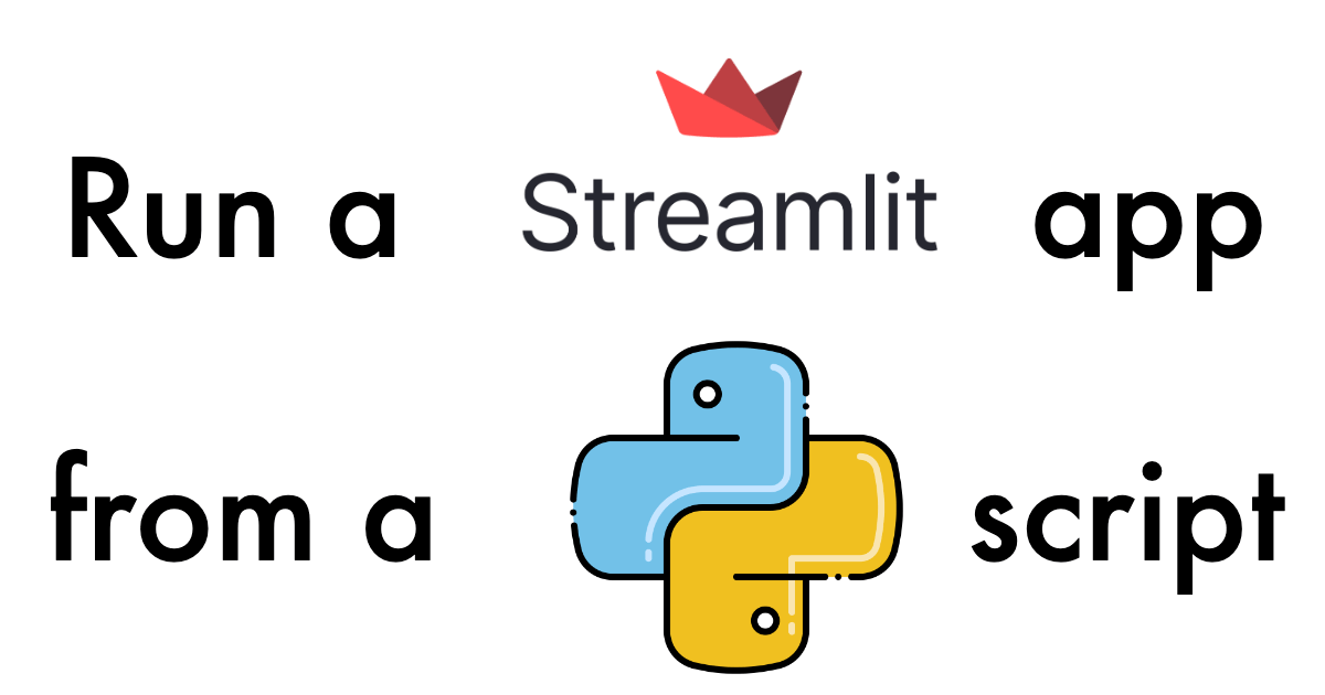 Running a Streamlit app from a Python script