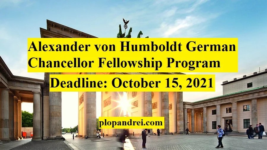 Call for Applications Alexander von Humboldt German Chancellor