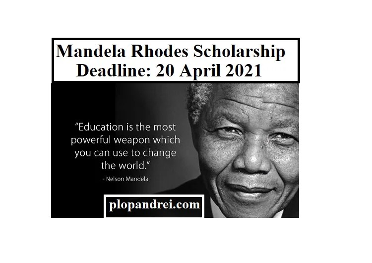 Call for Applications Mandela Rhodes Scholarship/ MRF_Africa Jobs