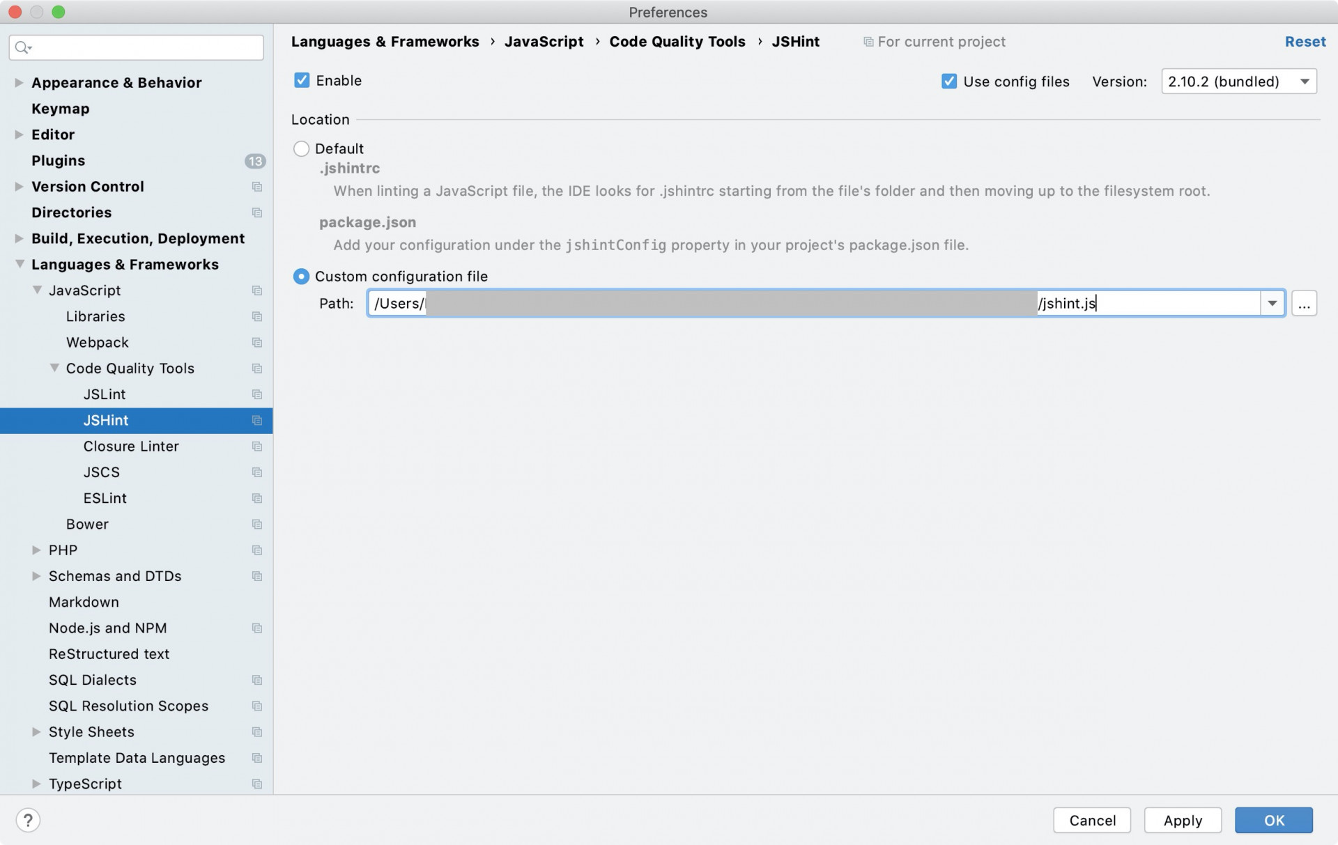 Configuring JSHint in PhpStorm Prog.World