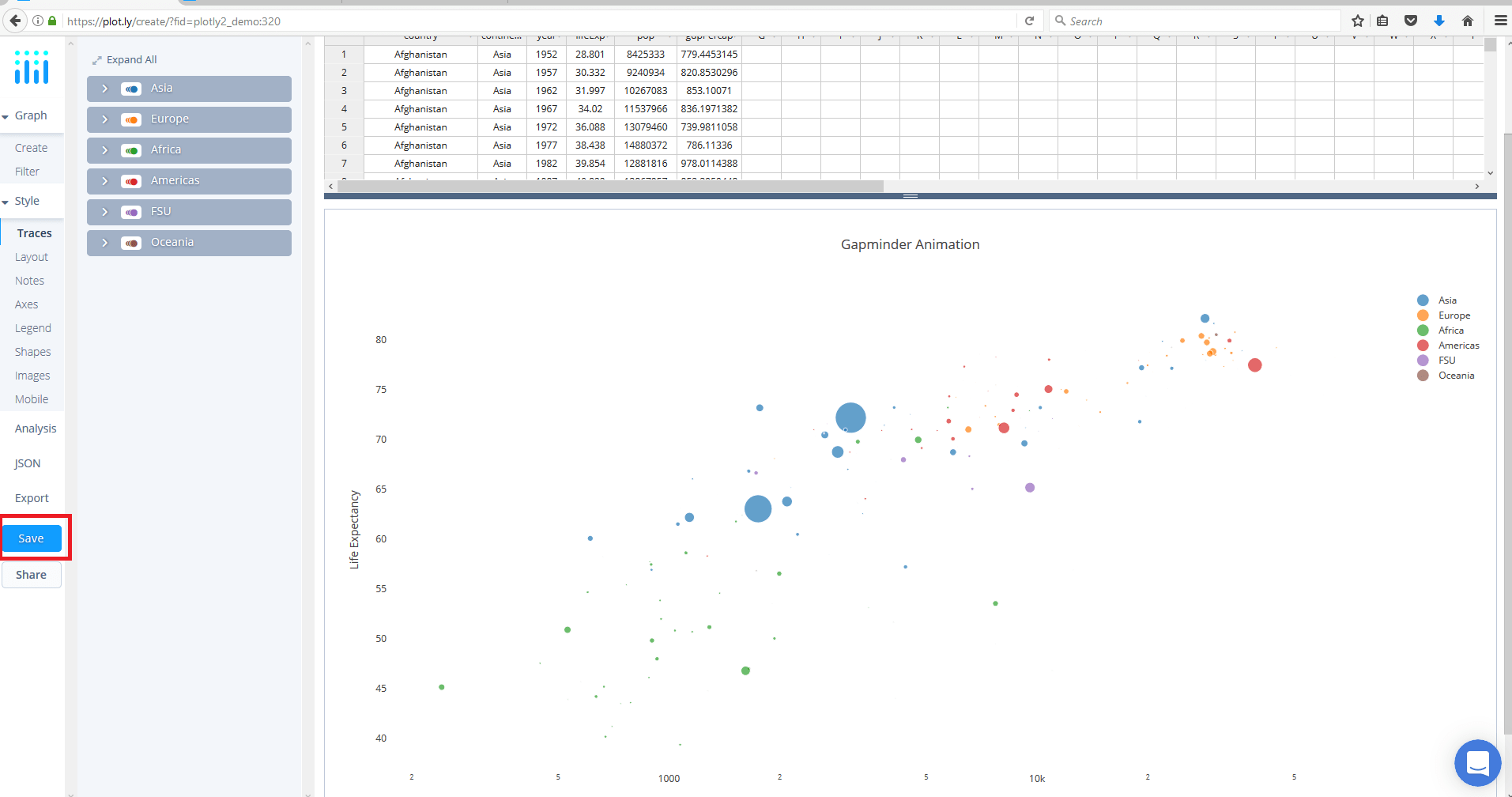Animations in Chart Studio
