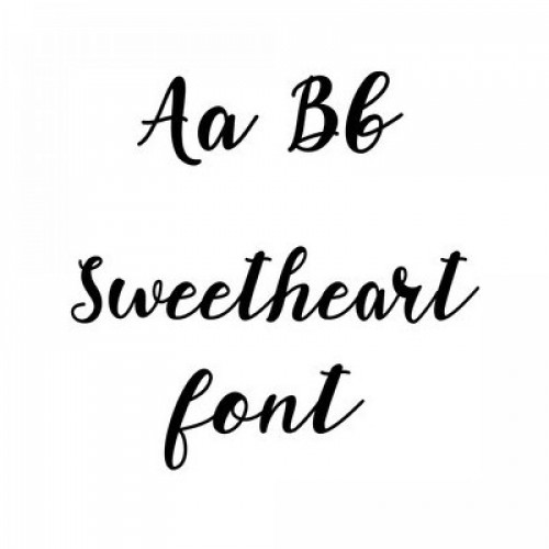 sweetheart font 247402