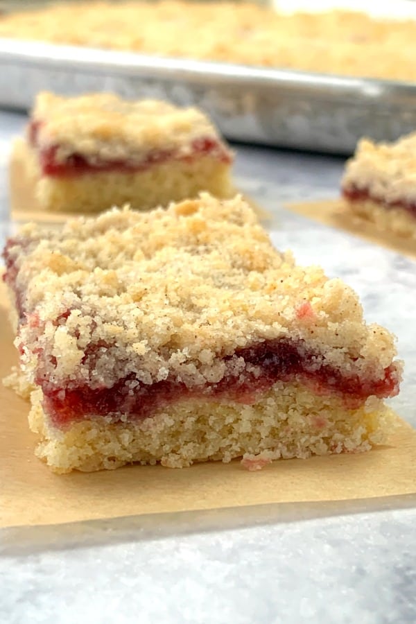 Raspberry German Crumb Cake Bars Plowing Through Life