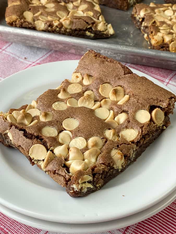 White Chocolate Chip Brownies Plowing Through Life
