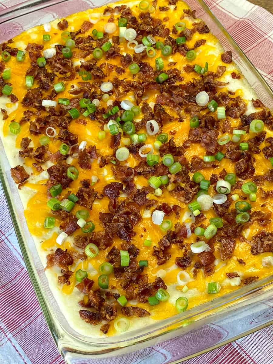 Farmhouse Loaded Mashed Potato Casserole Plowing Through Life