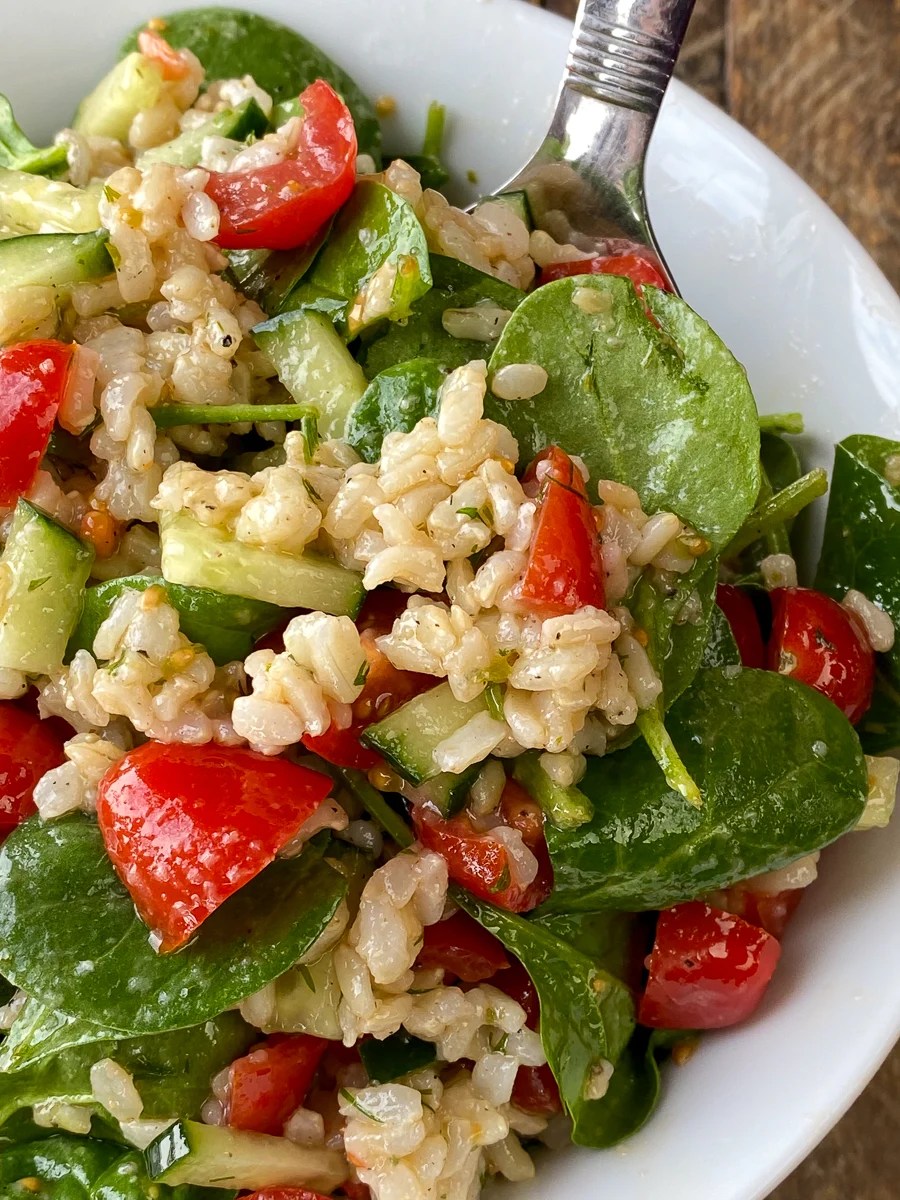 Brown Rice Salad Plowing Through Life