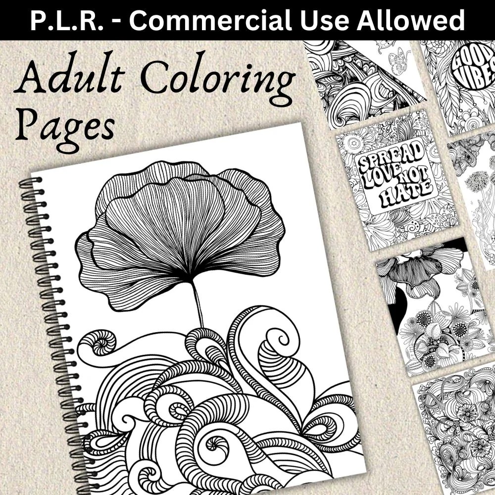 PLR Adult Coloring Pages – plr-printables-store