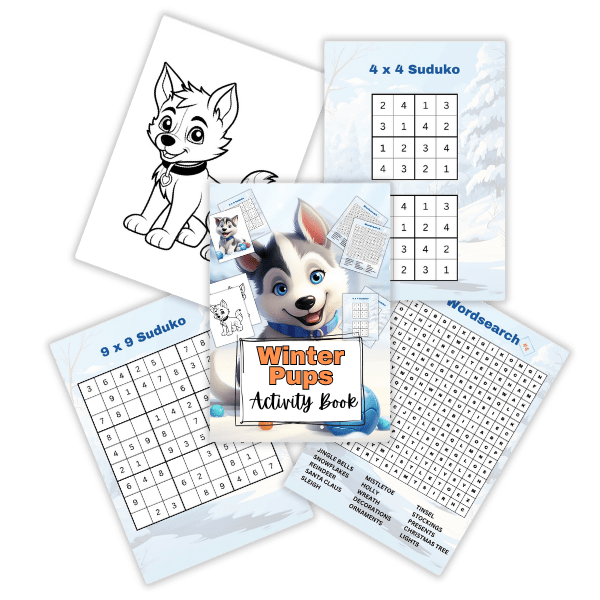 Snow Dogs Activities PLR Prints