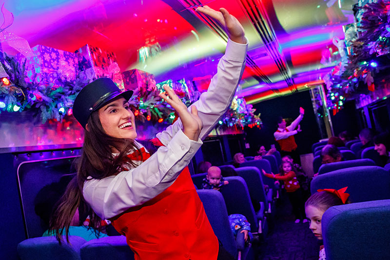All Aboard the ‘Polar Express,’ with a Light Show on a Train PLSN