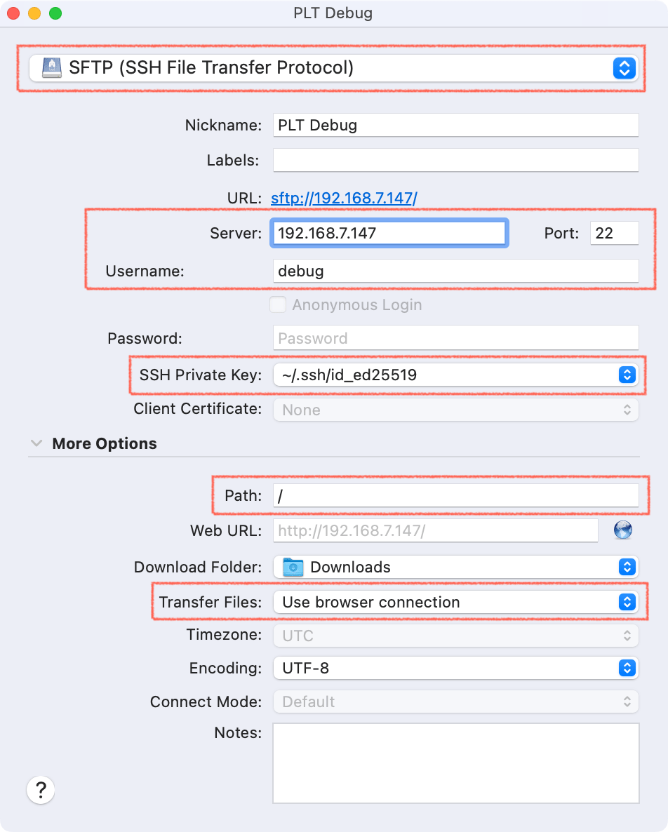 Workflow PLT Debug Mode + VS Code + CyberDuck PLTSC