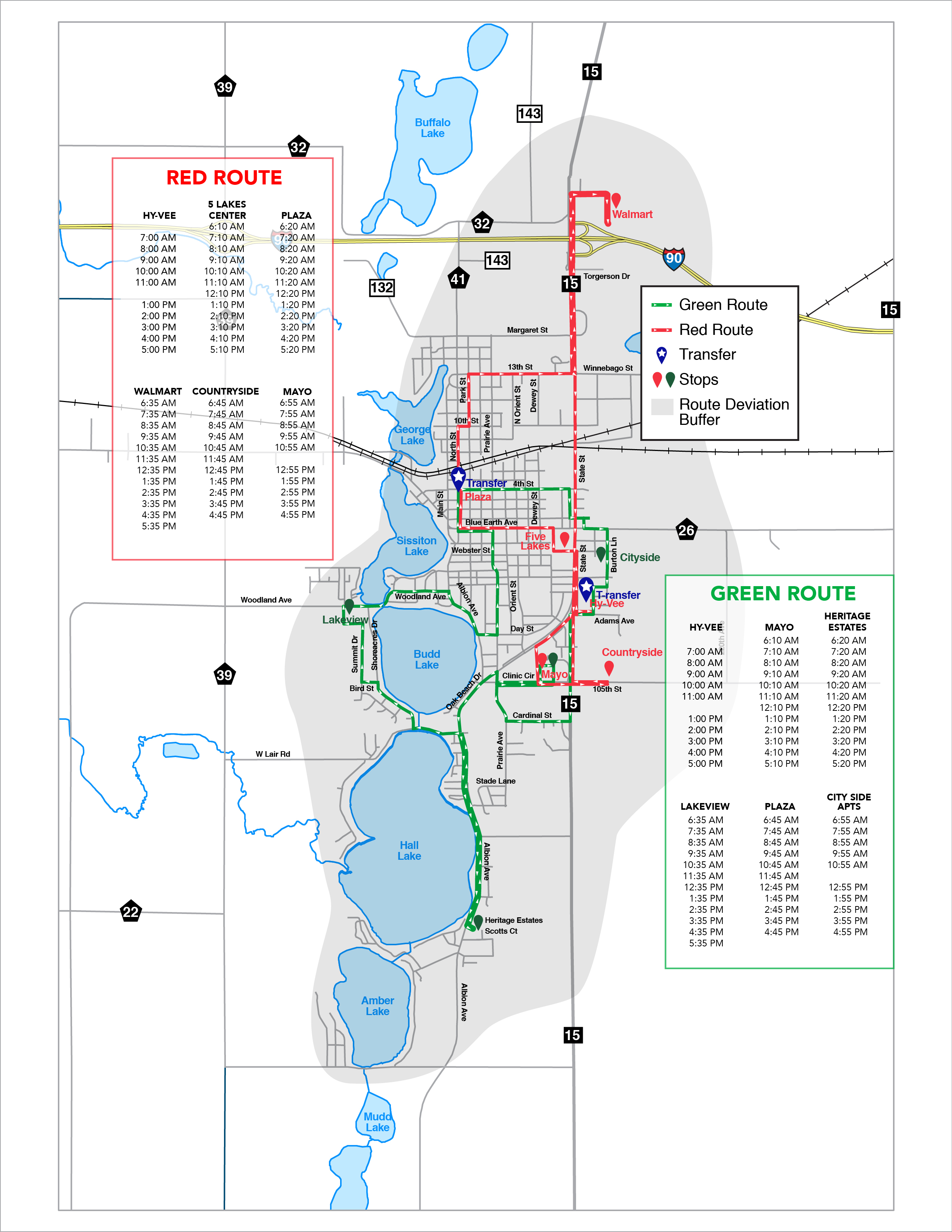 Route Maps Prairie Lakes Transit