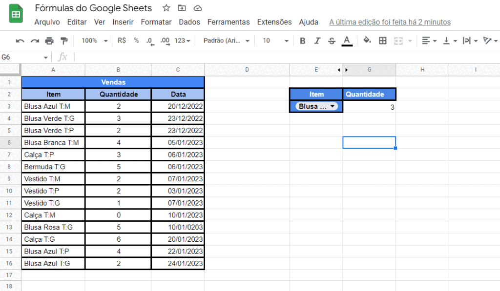 10 fórmulas do Google Sheets para resolver qualquer problema