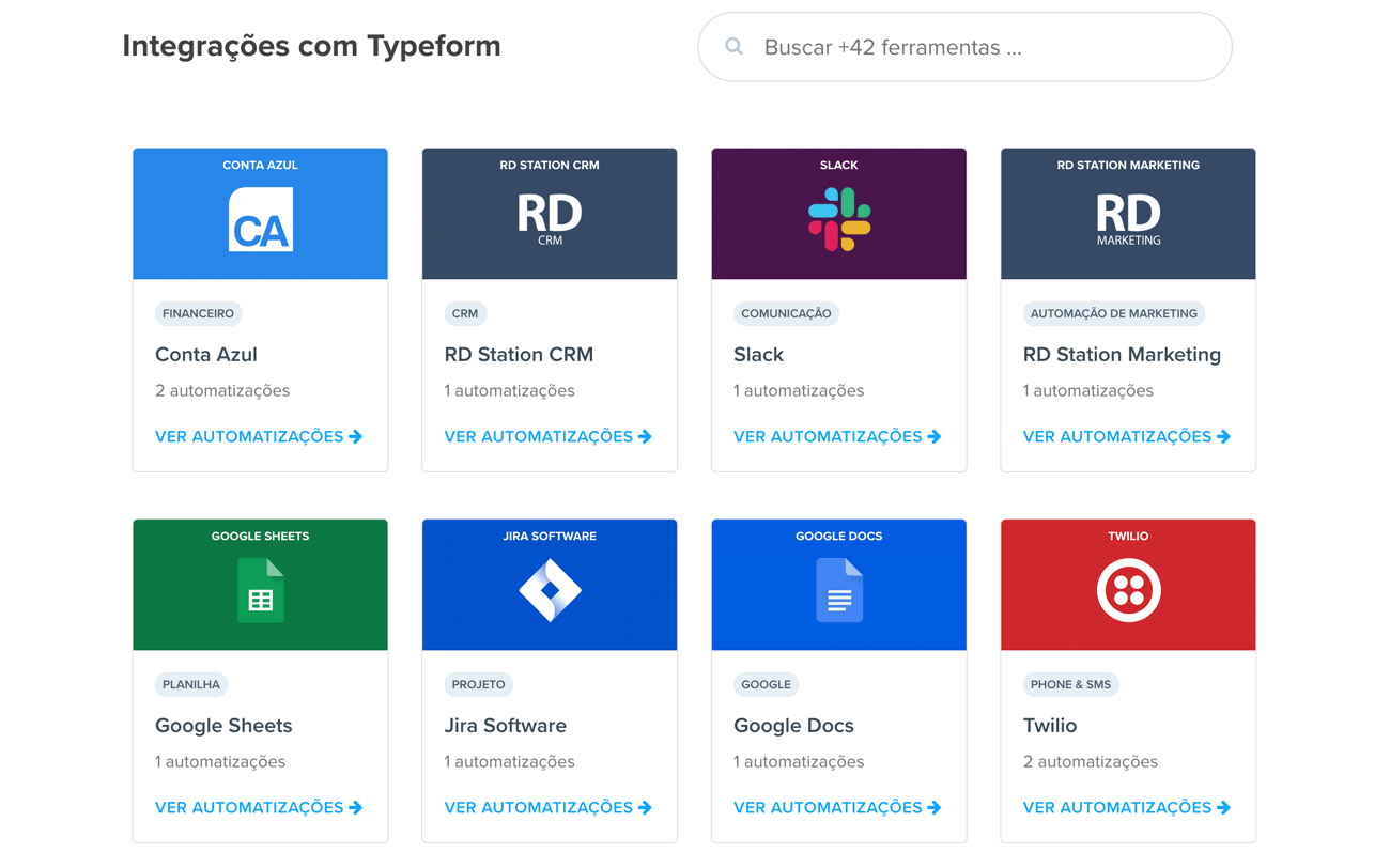 Manual Typeform o que é, como funciona + 42 integrações