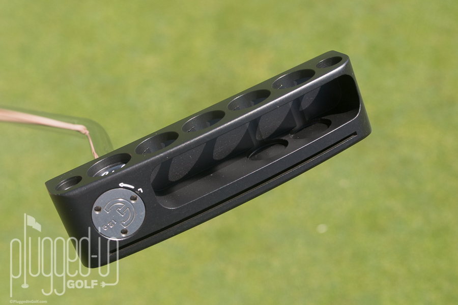 Inside an Edel Putter Fitting Plugged In Golf