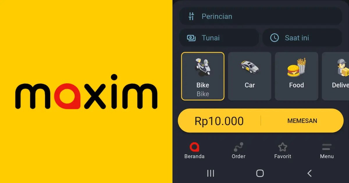 Cara Cek Tarif Maxim Motor dan Mobil per KM Terbaru Plugin Ongkos Kirim