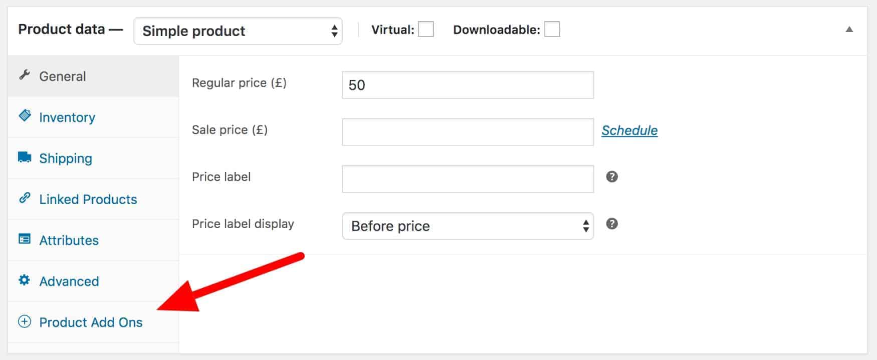 Adding your first Product AddOns field Plugin Republic