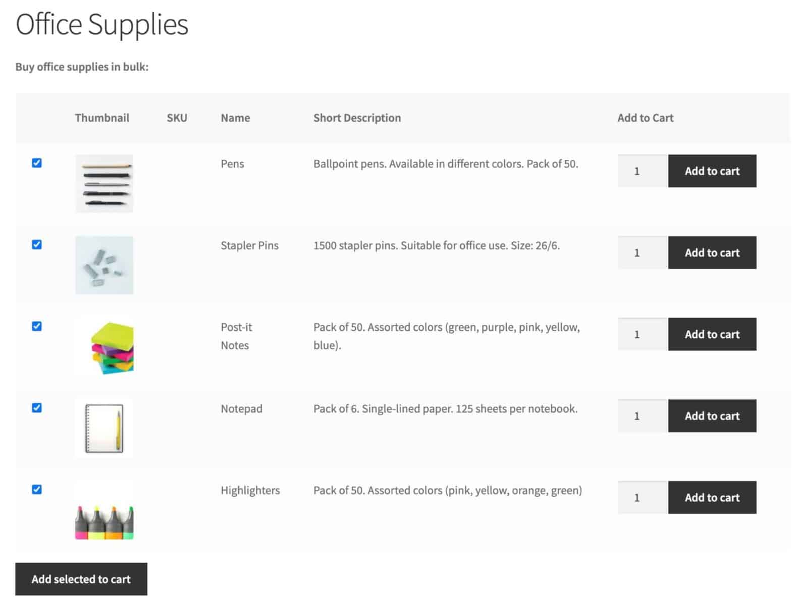bulk order form help your customers buy more products