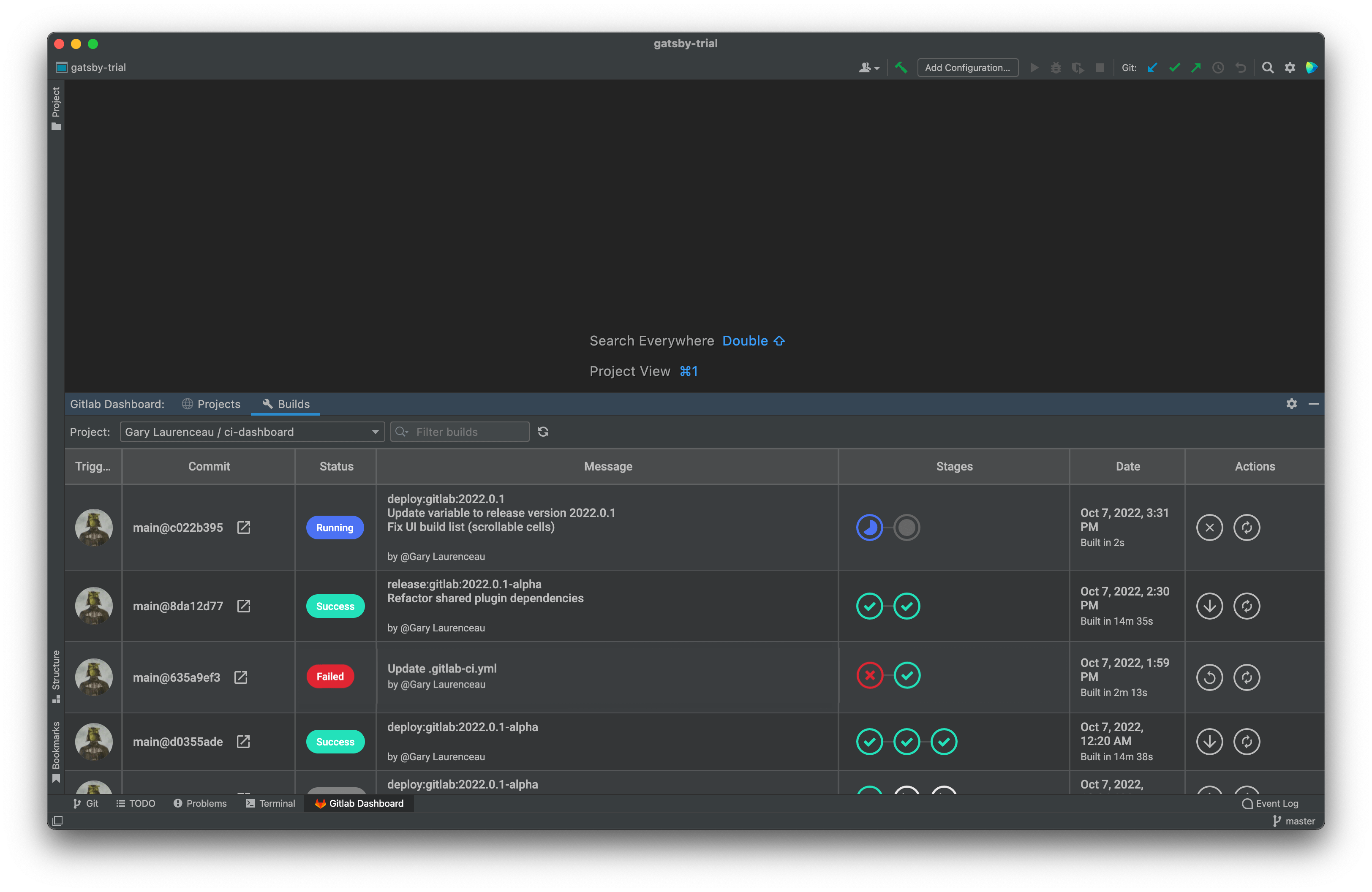 Gitlab CI Pipeline Dashboard IntelliJ IDEs Plugin Marketplace