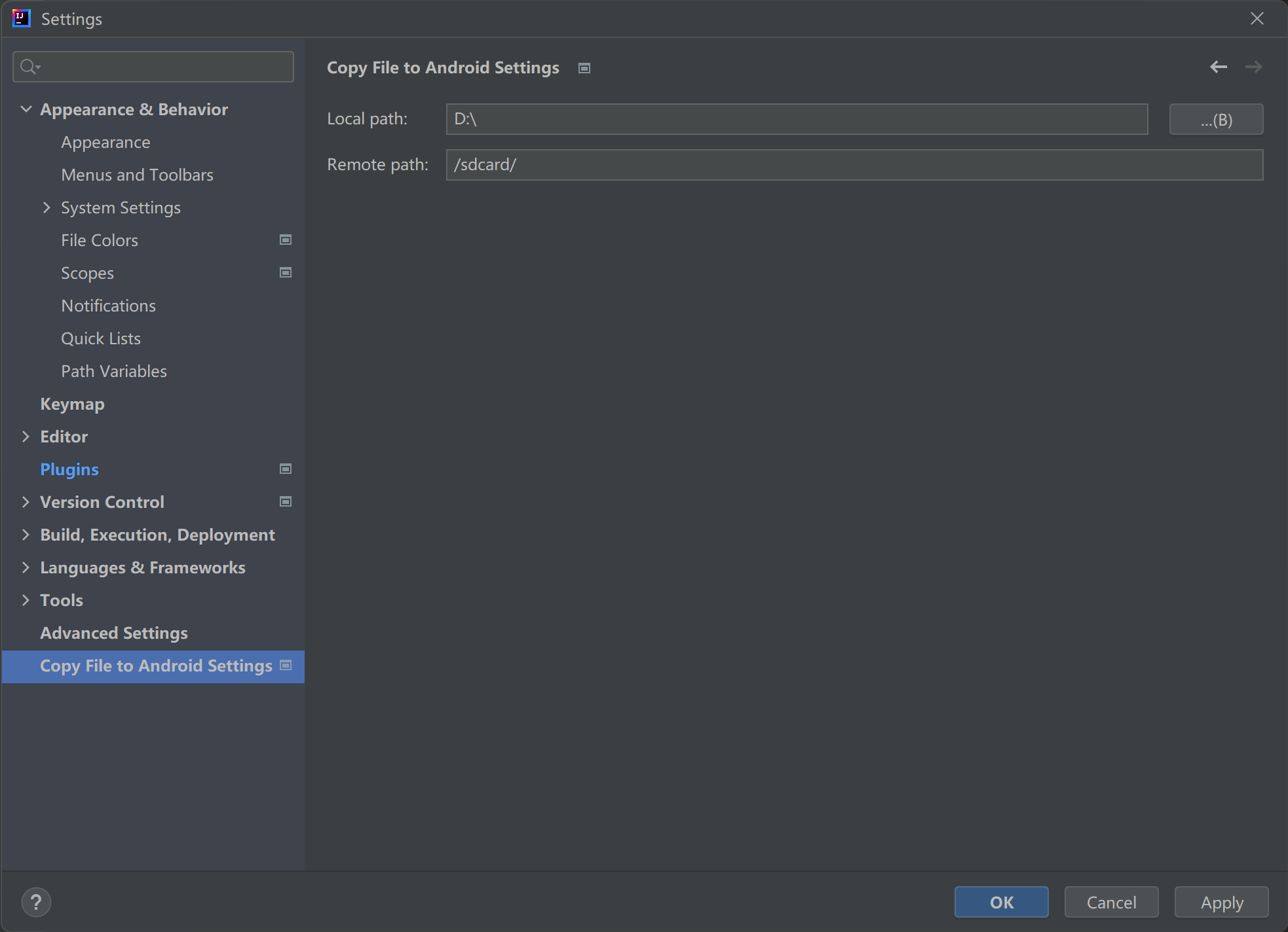 Copy Files to Android IntelliJ IDEs Plugin Marketplace