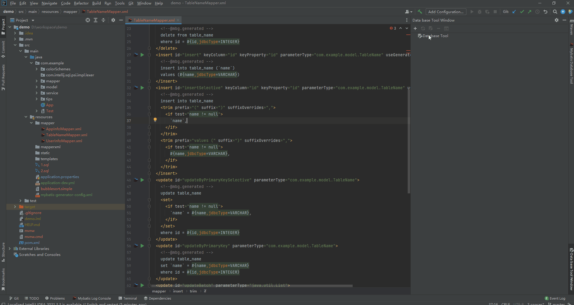 Intellij Community Edition Database View