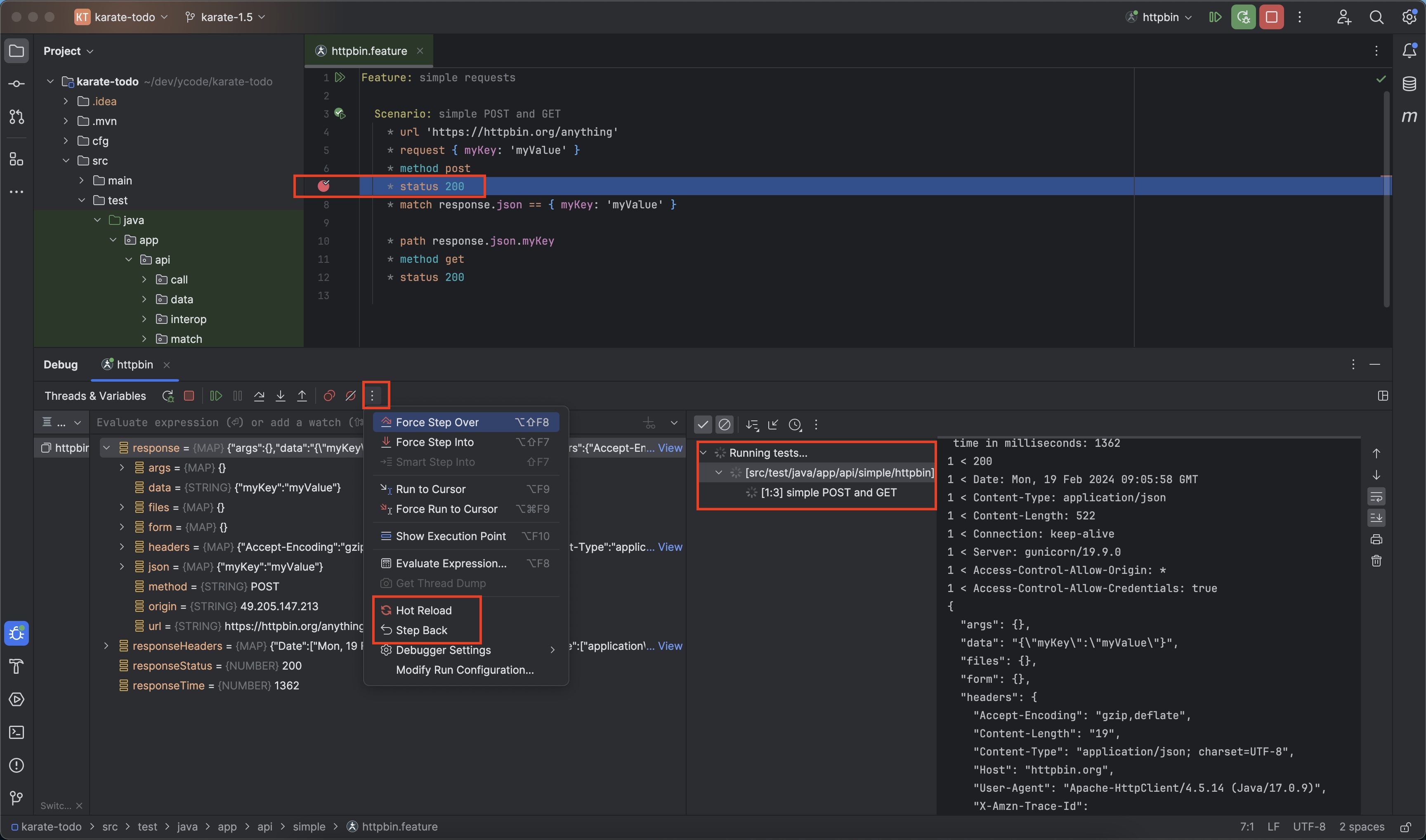 Karate IntelliJ IDEs Plugin Marketplace