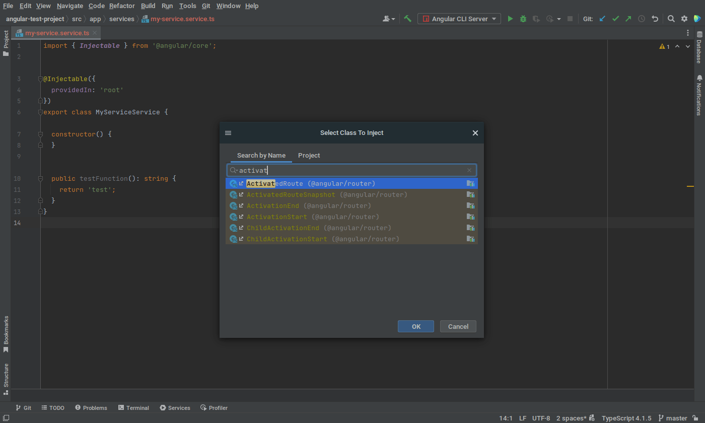 Angular Inject Into Action IntelliJ IDEs Plugin Marketplace