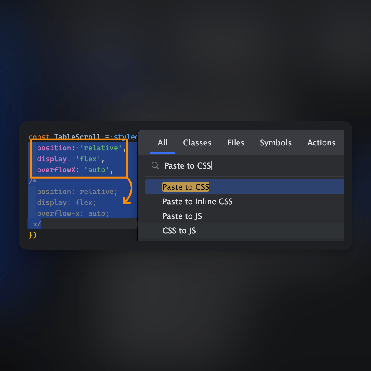 CSS to JS IntelliJ IDEs Plugin Marketplace