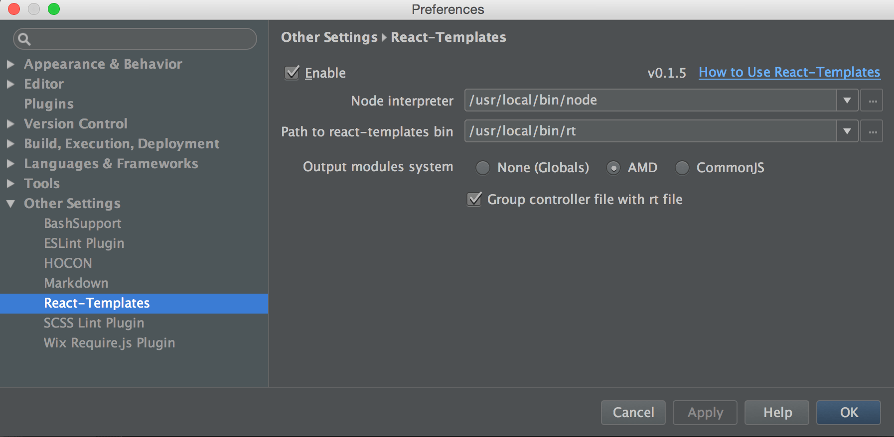 ReactTemplates IntelliJ IDEs Plugin Marketplace