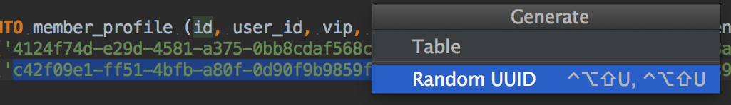 UUID Generator Plugins JetBrains