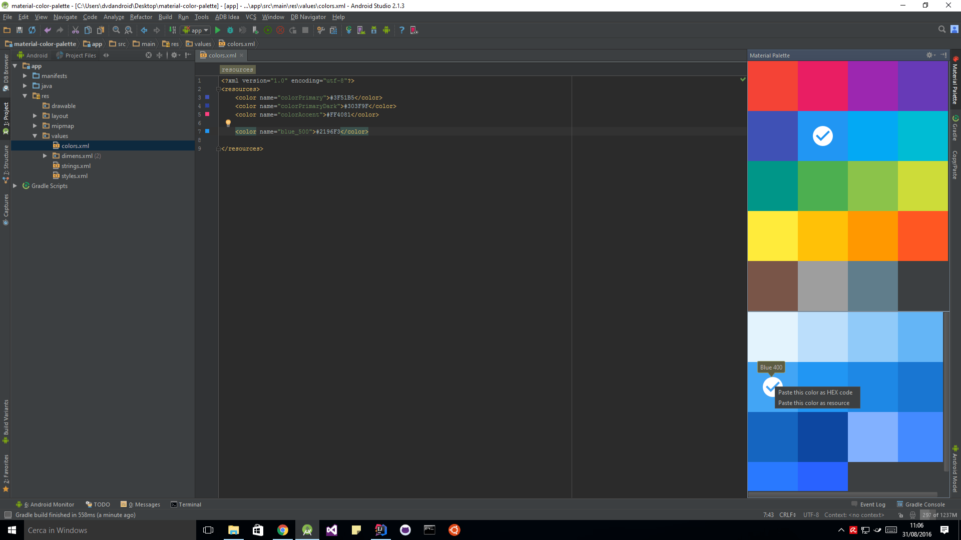 Material Color Palette IntelliJ IDEs Plugin Marketplace