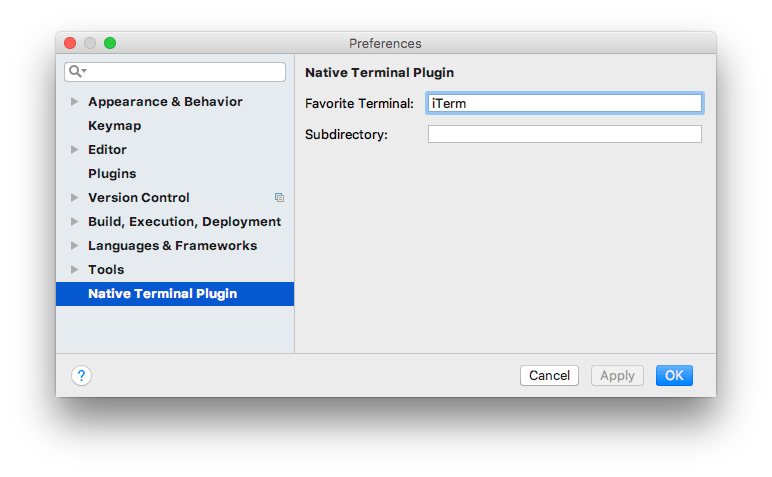 Native Terminal Plugins JetBrains