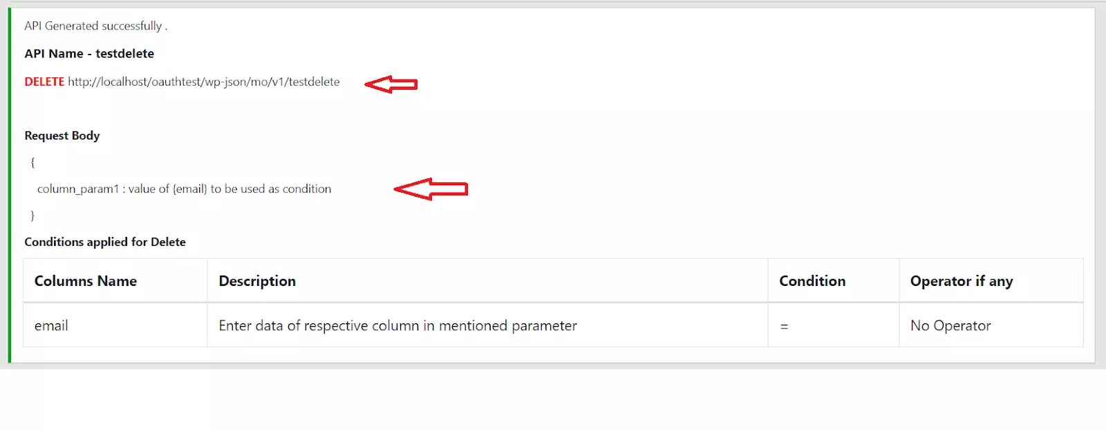 Generate Custom REST API endpoints into WordPress Custom Rest API