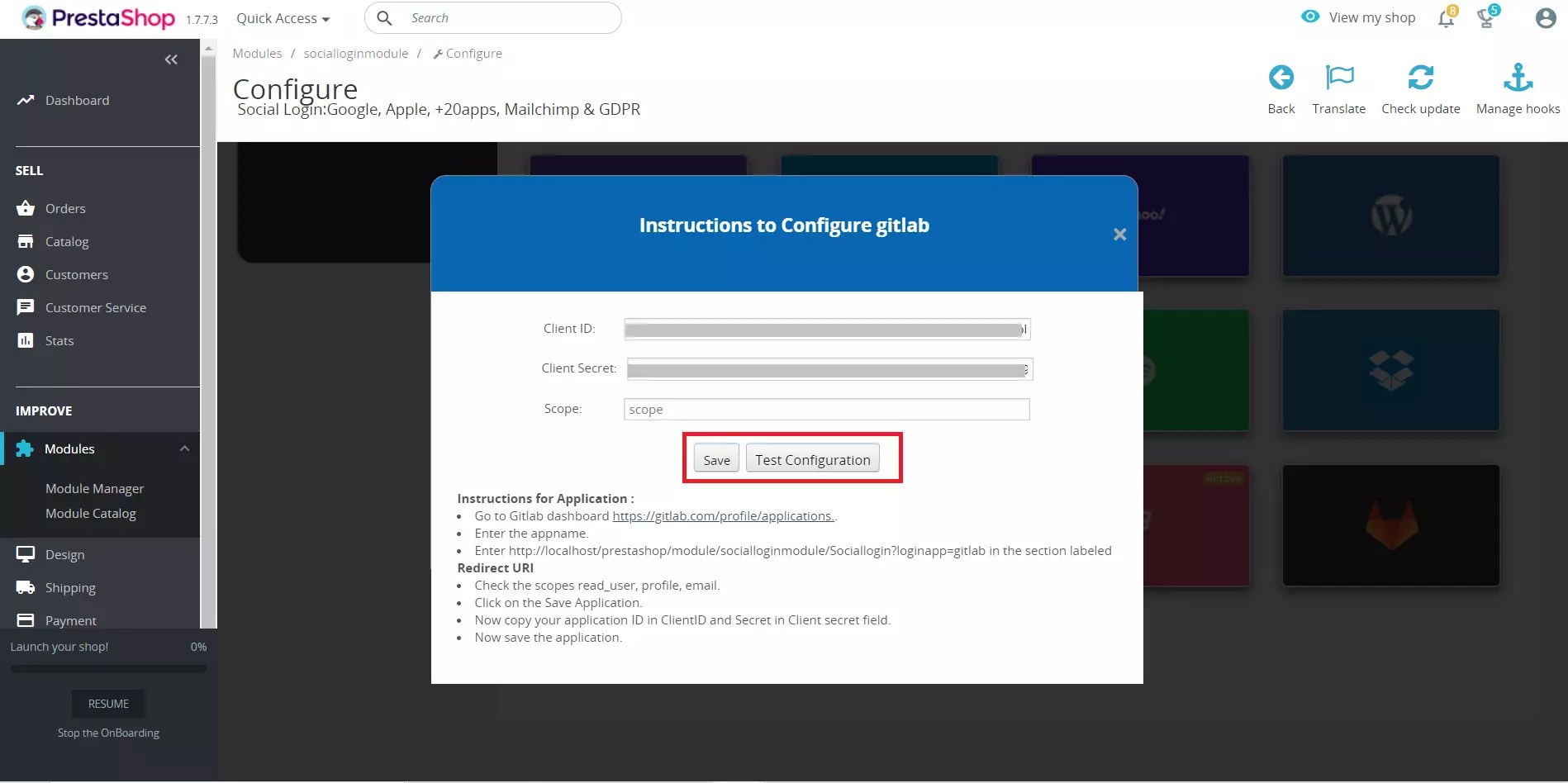 Gitlab Login Social Login for Store.