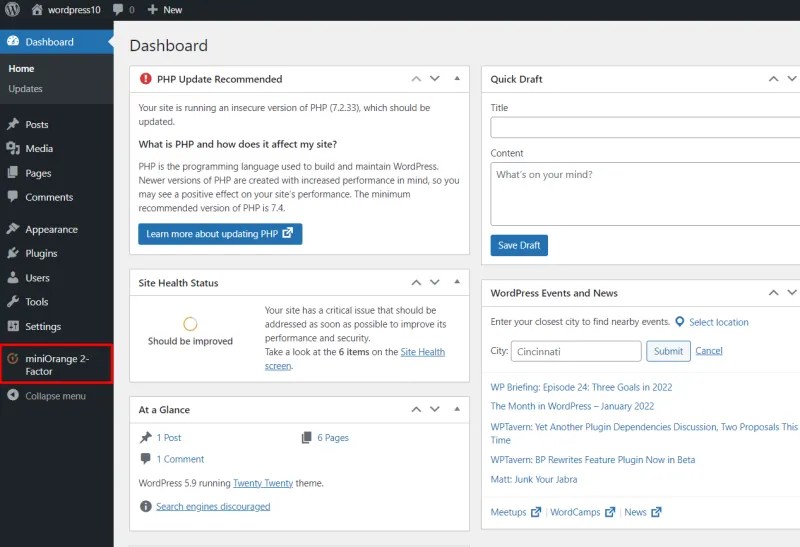 Setup WordPress LoginPress login form with 2Factor Authentication (2FA)