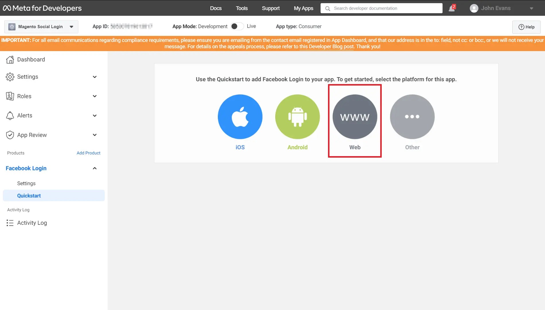 Magento Facebook Login Connect your Facebook account to Magento 2