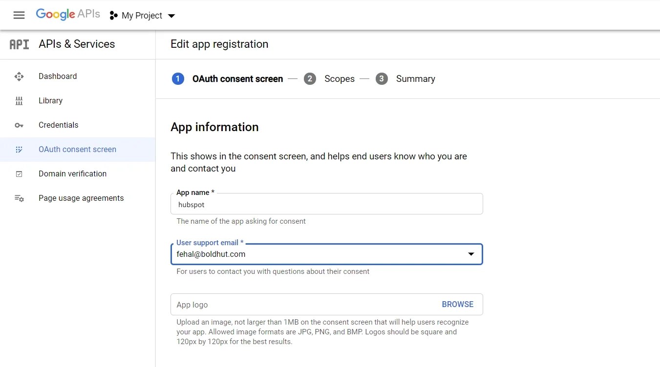 HubSpot Login using Google as Identity Provider Google HubSpot Login