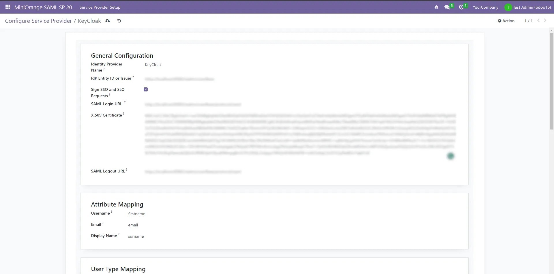 Odoo Keycloak Single Signon using Keycloak as IDP