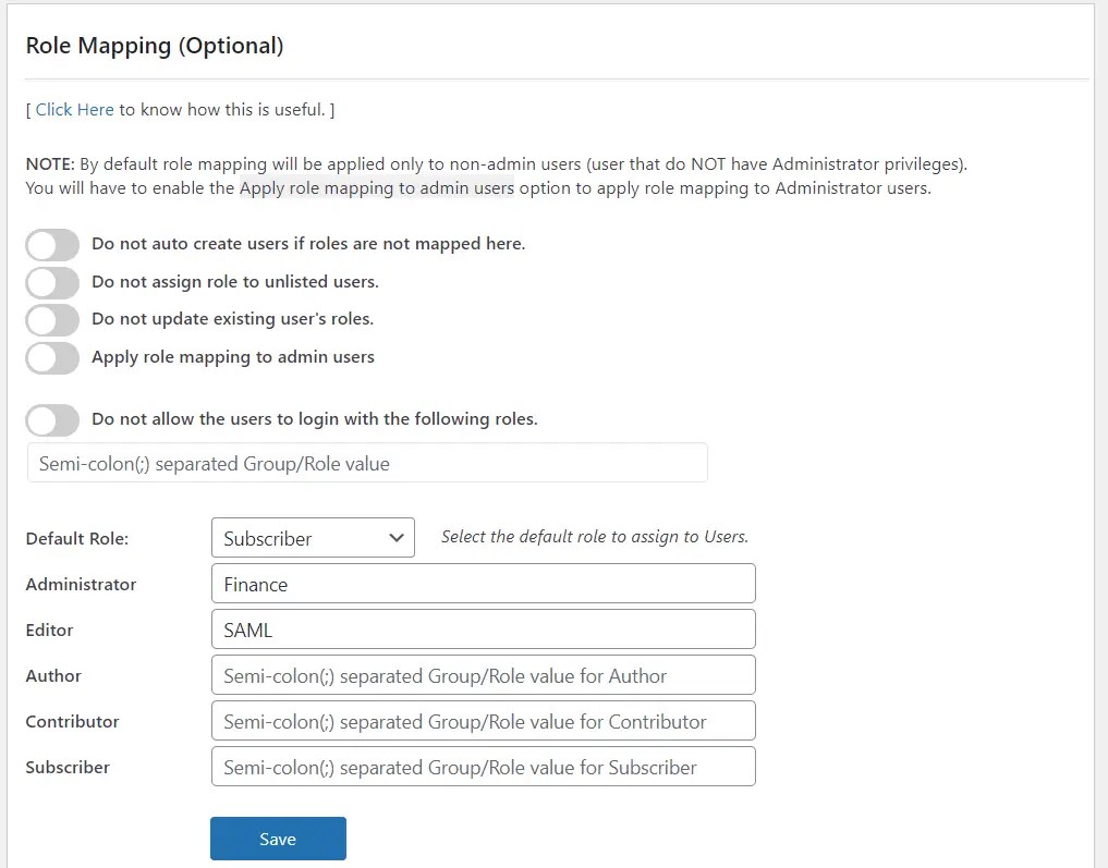 WordPress Keycloak Single SignOn Additional Configuration