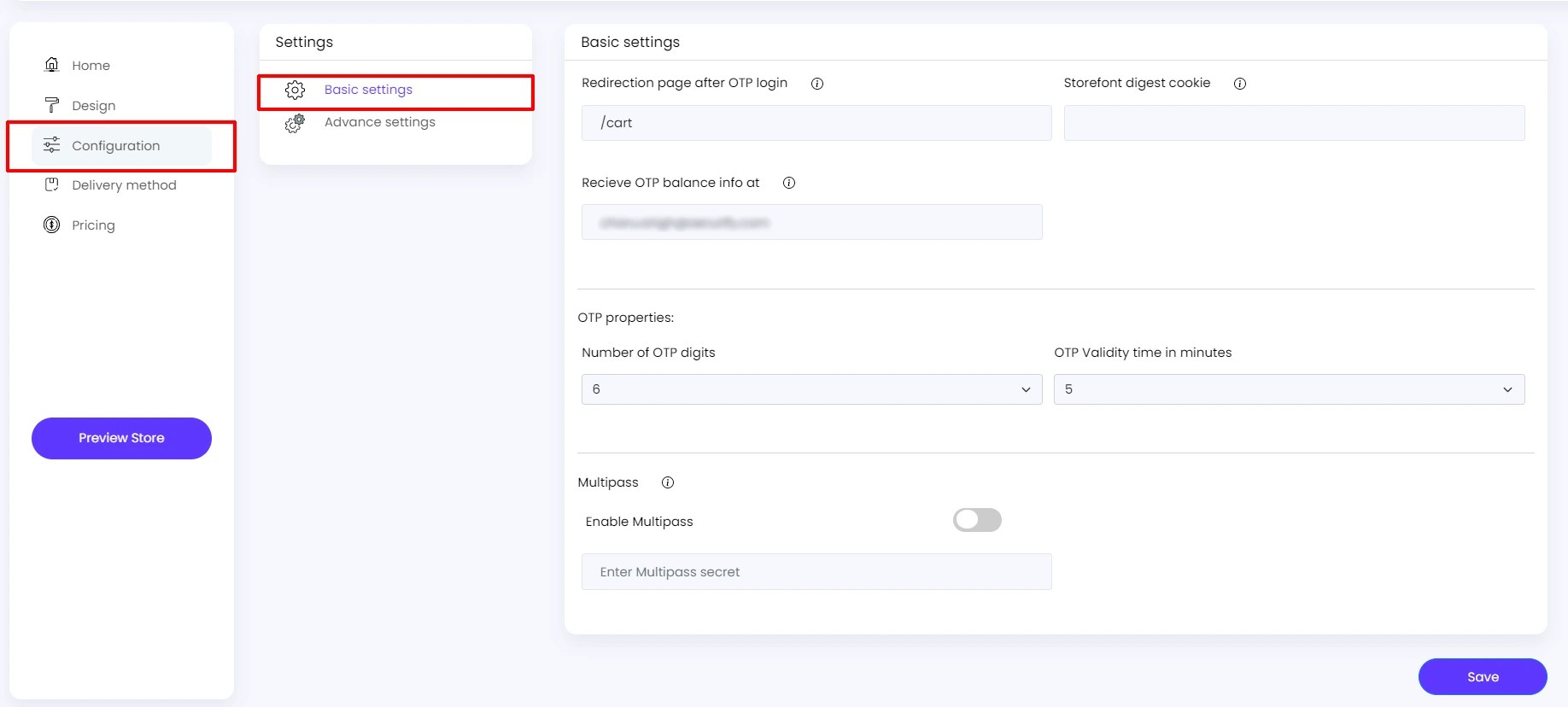 Step by step guide to setup OTP Login on Shopify Store