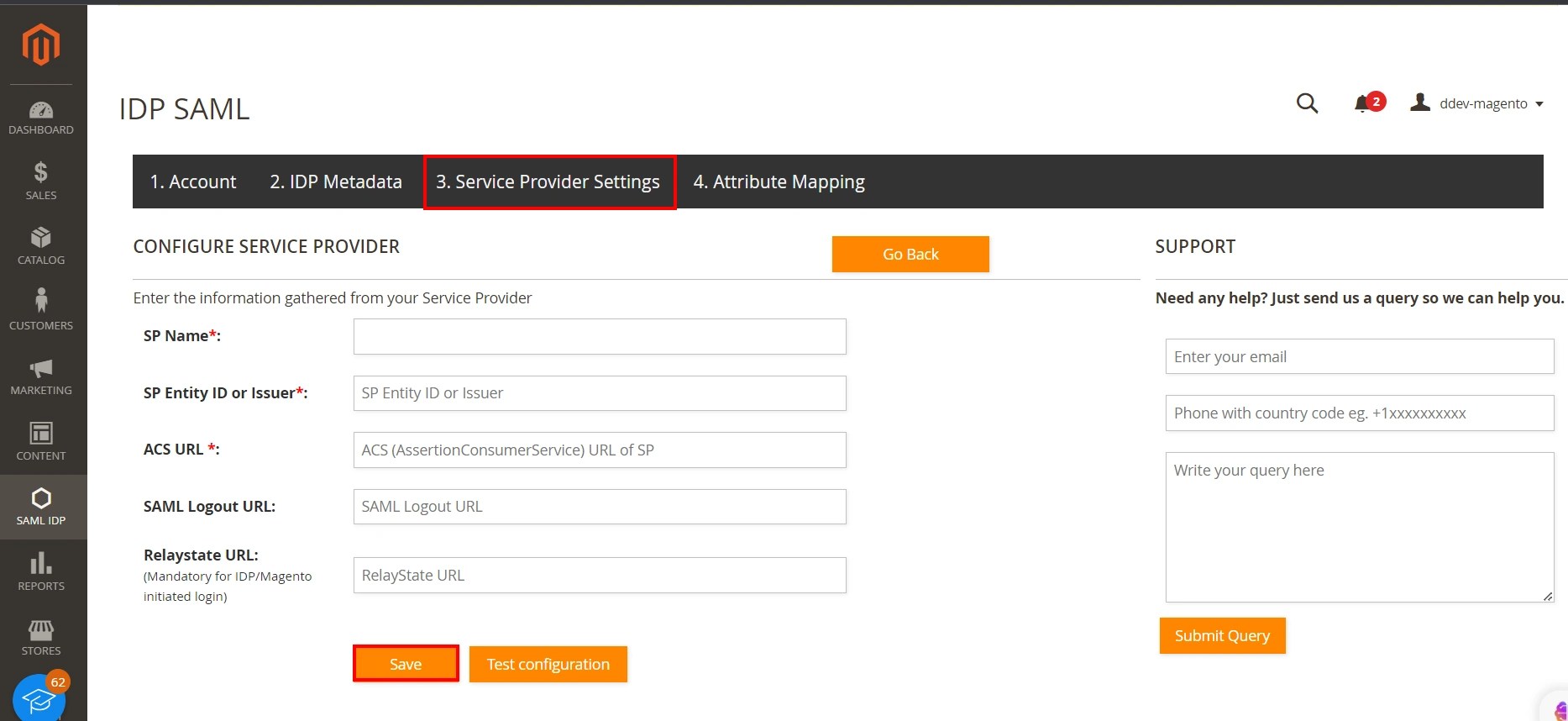 Magento Box SSO Login to Box using Magento as IDP