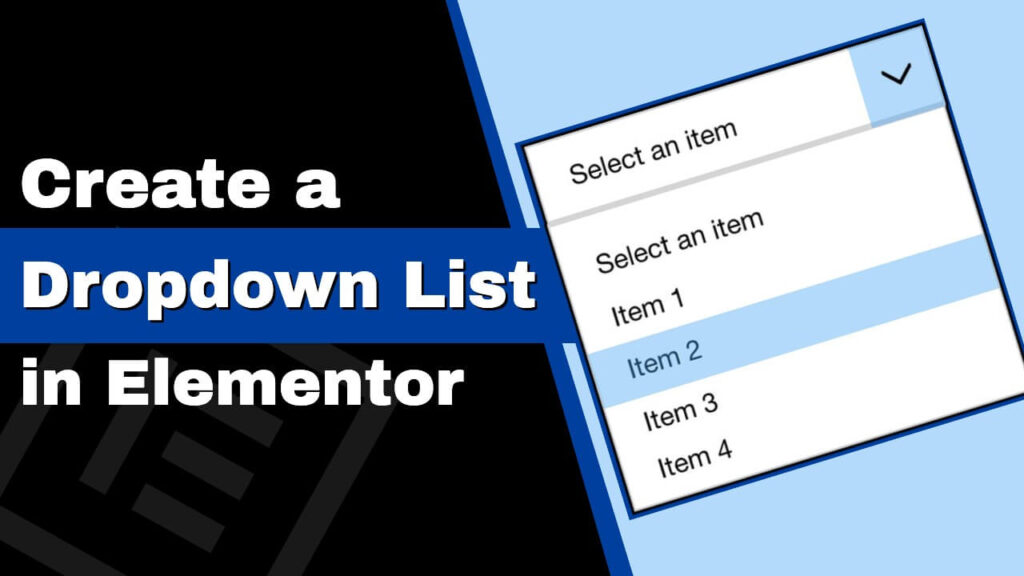 How to Create a Dropdown List Menu in Elementor PluginsForWP