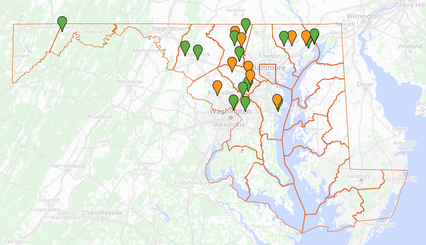 Maryland UtilityOwned Public Charging July 1, 2020 PlugIn Sites