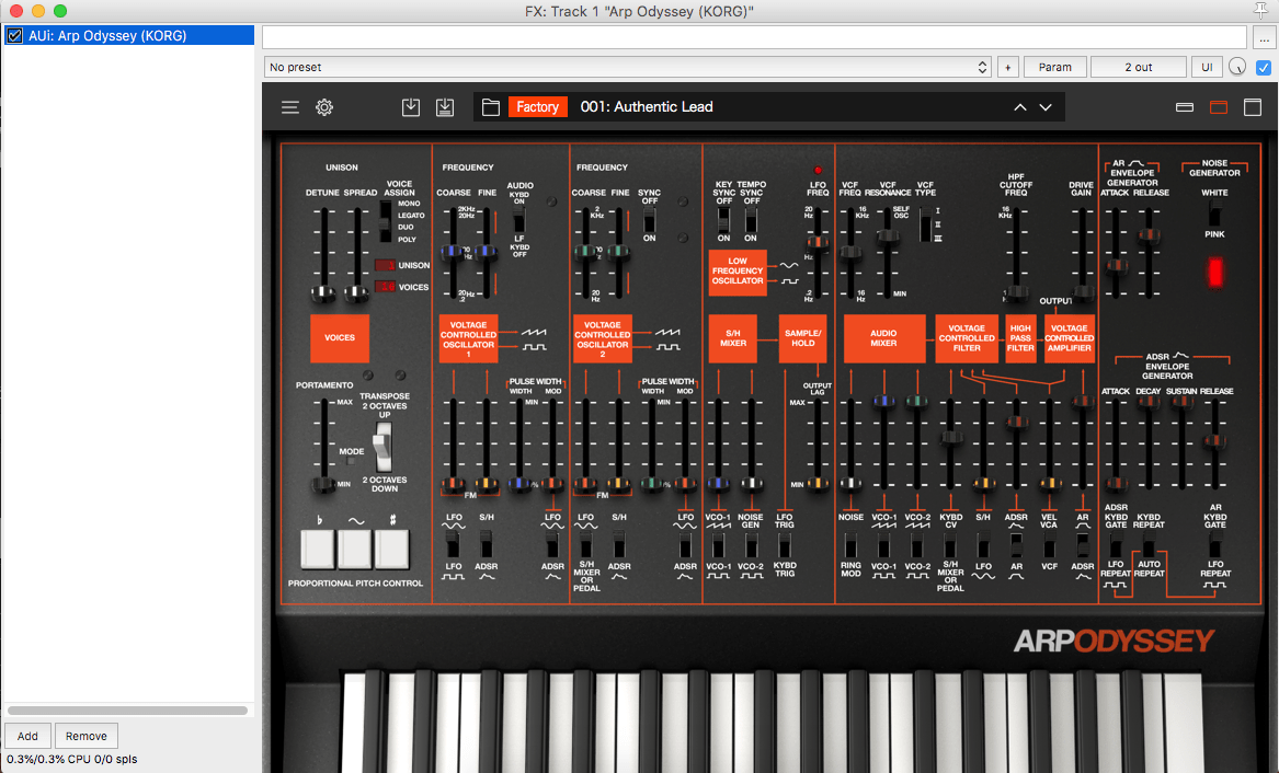 ARP ODYSSEY 1.1.3 (VSTi, AUi) [OSX x64
