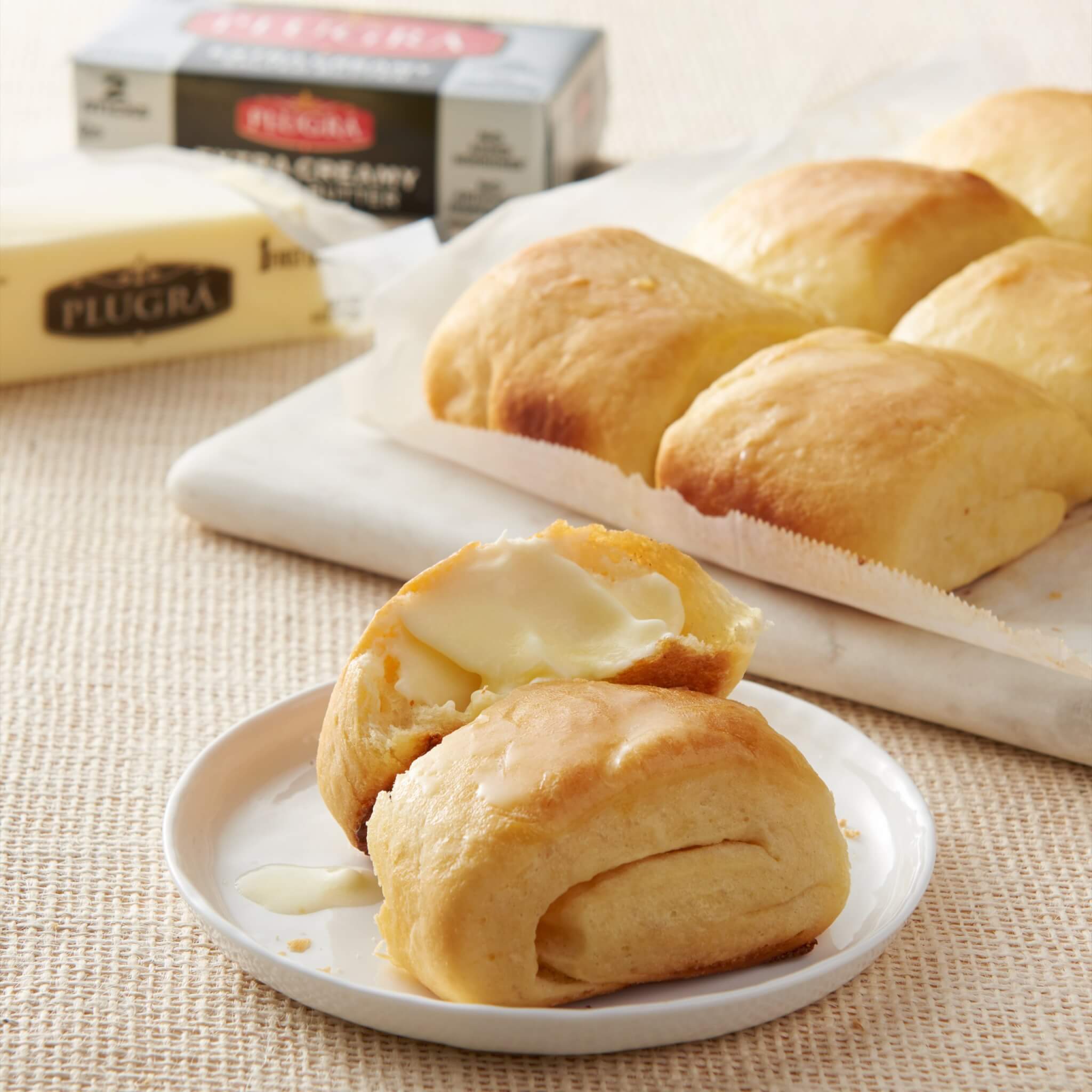 Plugrà Traditional Parker House Rolls